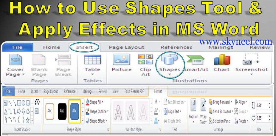 MS Word-How-to-Use-Shapes-Tool-and-Apply-Effects