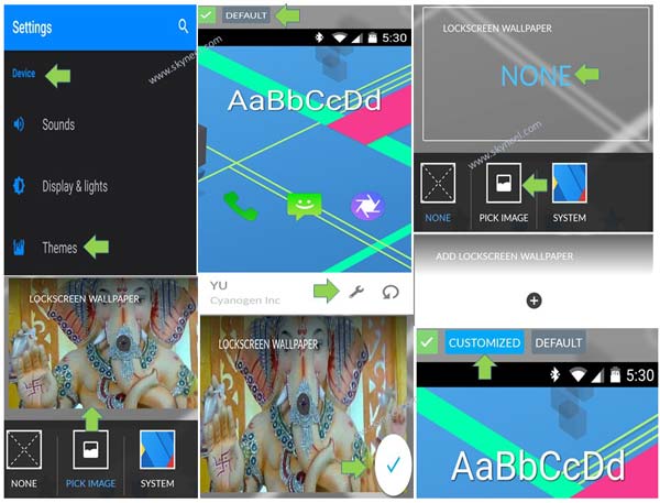 How to change lock screen wallpaper on Cyanogen OS