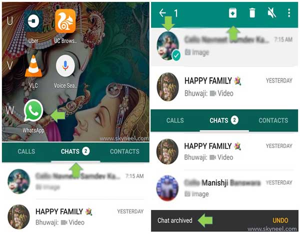 how to open hide chat in messenger