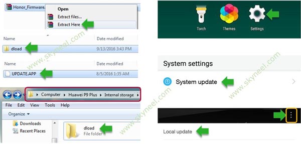 Install B353 Nougat Update for Huawei MediaPad M3 proccess