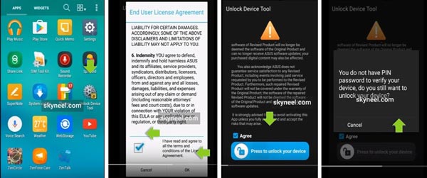 How to unlock bootloader Asus Zenfone Smartphone
