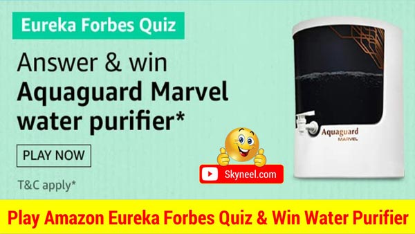 Amazon Eureka Forbes Quiz Answer