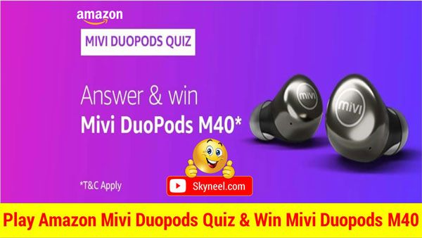 Amazon Mivi Duopods Quiz Answers