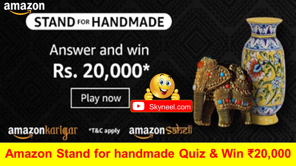 Amazon Stand for Handmade Quiz Answers
