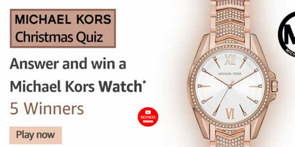 Amazon Michael Kors Christmas Quiz 