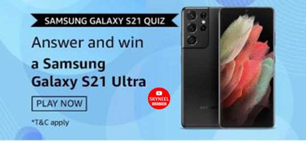 Amazon Samsung Galaxy S21 Quiz Answers