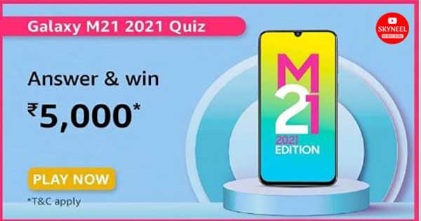 Amazon Samsung Galaxy M21 Quiz Answers