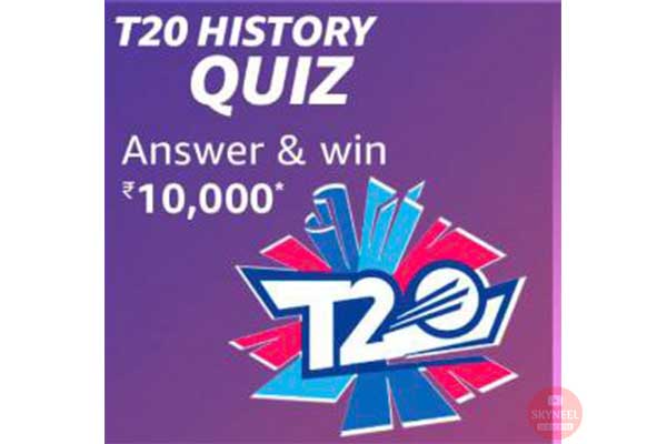 Amazon T20 History Quiz Answers – Win ₹10,000 (5 Winners)