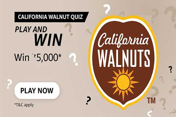 Amazon California walnut Quiz Answers