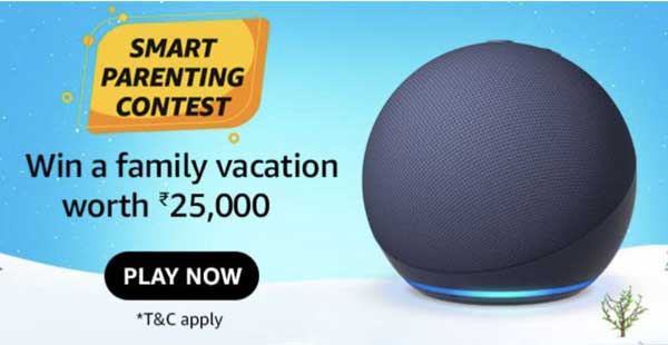 Amazon Alexa Smart Parenting Contest Quiz Answers – win Echo Dot 4th Gen